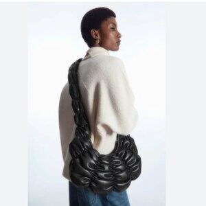 COS Leather Crossbody Ripple Bag - Perfect Condition - Very Cool + Sold Out